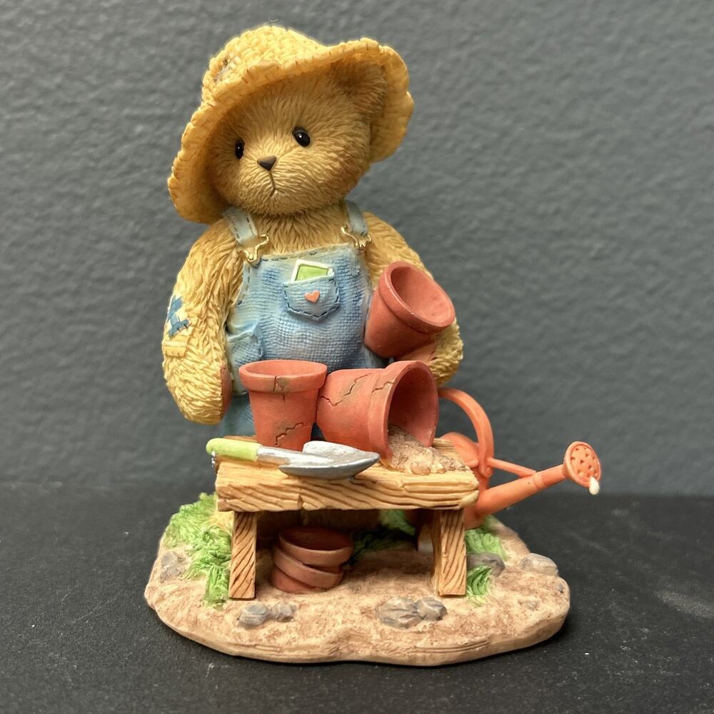 Cherished Teddies Tristan Gardener CT008 2002 Symbol of Membership Figurine